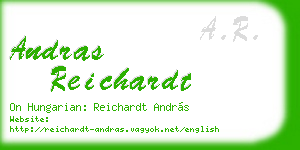 andras reichardt business card